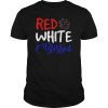Red White & Blessed Shirt 4th of July Cute America T-shirt