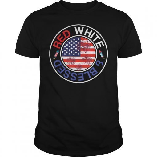 Red White & Blessed Shirt 4th of July Cute Patriotic Shirt