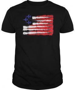 Red White Blue Air Force Flyover 4th of July Gift T-Shirt