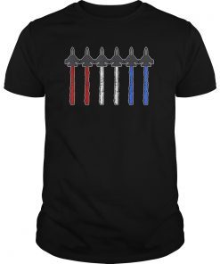 Red White Blue Air Force Flyover 4th of July Unisex T-Shirts