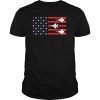 Red White Blue Air Force Flyover Proud American Independence T-Shirt