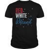 Red White and Blessed Gift Tee Shirt