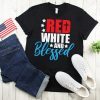 Red White and Blessed svg, Patriotic svg, Memorial Day svg, Fourth of July svg, dxf, eps, Shirt Design, Print, Cut File, Cricut, Silhouette