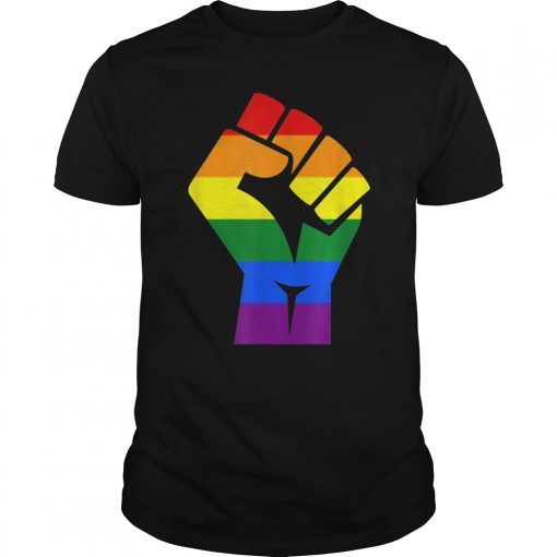 Resist Fist Gay Rainbow LGBT Flag TShirts