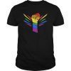 Resist Fist Rainbow Flag Gay Pride Support LGBT Gift T-Shirts