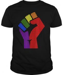 Resist Fist Rainbow Flag Gay Pride T-Shirt