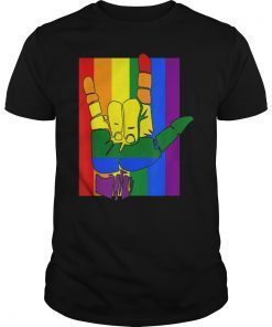 Resist Fist Rainbow Flag Gay Pride Tee Shirt