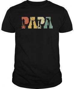 Retro Golfing Papa Tee Shirt