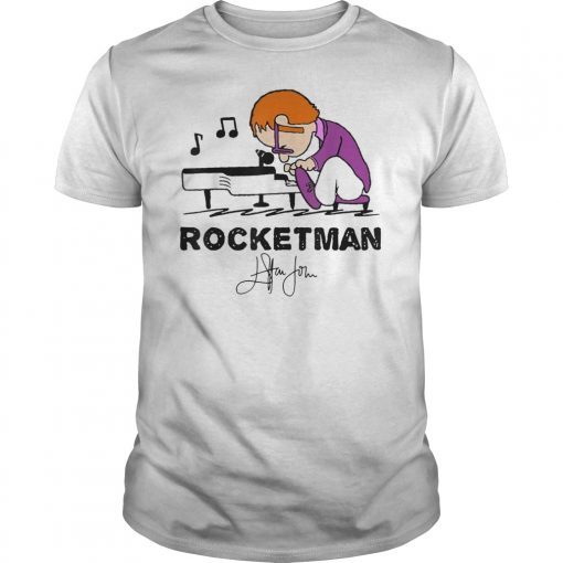 Rocketman Playing Piano T-Shirt