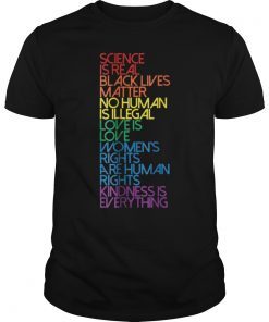 Science is Real Black Lives Matter shirts