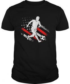 Soccer Dad American Flag Distressed Patriotic shirt