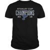 St. Louis Blues 2019 Stanley Cup Champions Goaltender Signature T-Shirt