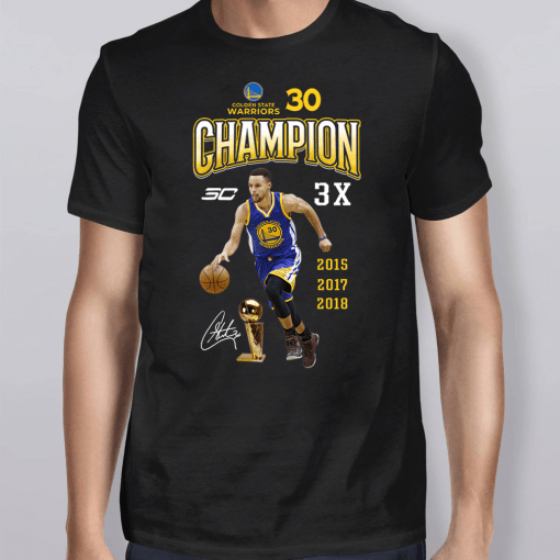 Stephen Curry 30 Champion 3X Shirt