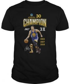 Stephen Curry 30 Champion 3X T-Shirt