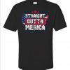 Straight Outta Merica Patriotic Gifts USA Flag July 4th - Unisex T-Shirt