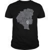 Strong Black Woman Afro Word Art Natural Hair Melanin Shirt