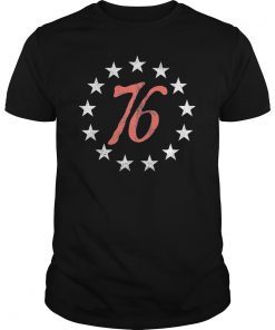 The Spirit 76 Vintage Retro 4th of July Independence Day Tee Shirt