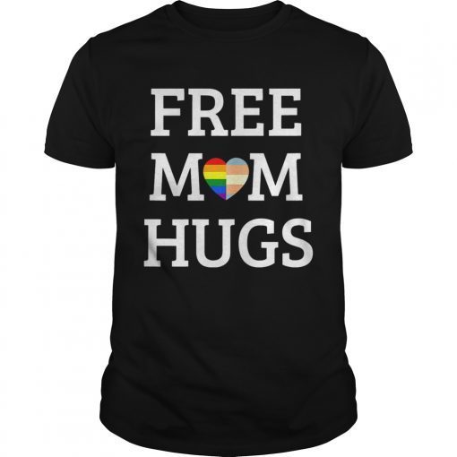 Trends Rainbow Heart LGBT Free Mom Hugs Sweat shirt