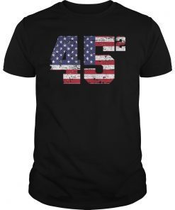 Trump 45 Squared TShirt Pro 2020 Second Presidential 2 Term Shirt