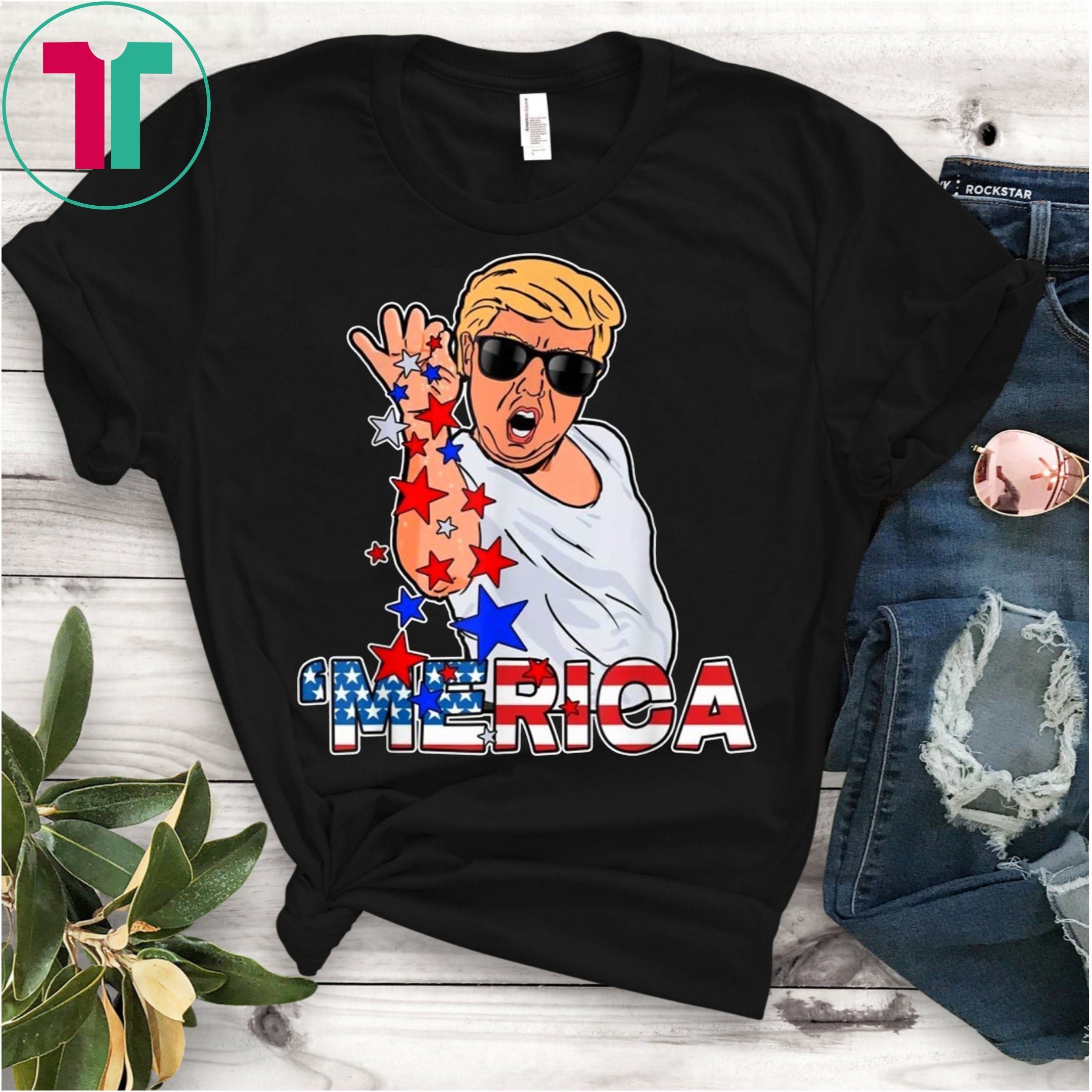 Trump Salt Bae 4th of July Shirts Merica Men Women Boys Kids 2020 Tee ...