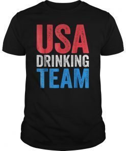 USA Drinking Team T-Shirt Fourth Of July Gift Shirt