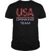 USA Drinking Team T-Shirt Funny 4th of July Gift Shirt T-Shirt