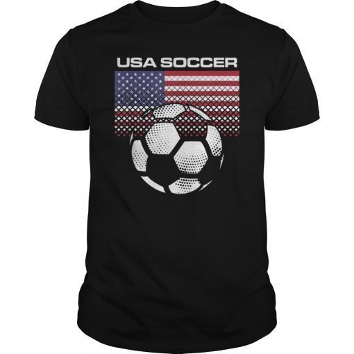 USA Flag Soccer Team Shirt France 2019 World Tournament