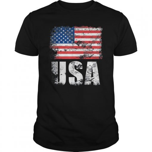 USA Flag T-Shirt US United States of America Tee