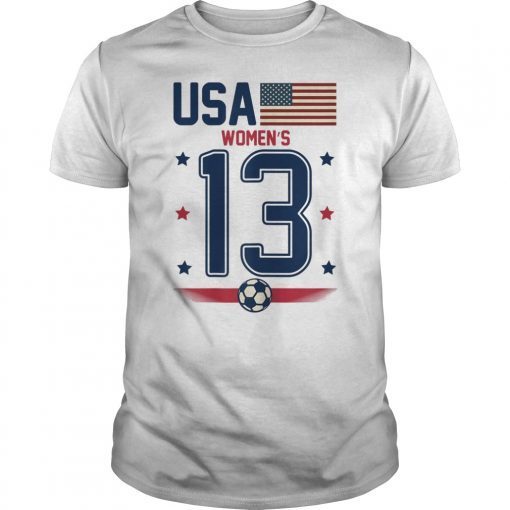 USA Girl Soccer player Tshirt - US 2019 American Team Shirt