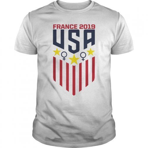 USA Soccer Jersey Womens Team T Shirt 2019 Cup T-Shirt