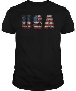 USA T-shirt US Flag Tee Patriodic 4th Of July America Tshirt T-Shirt