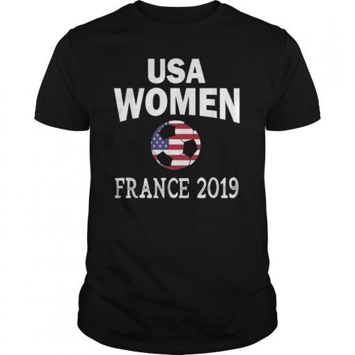 USA United States Women 2019 T Shirt Soccer Football Flag