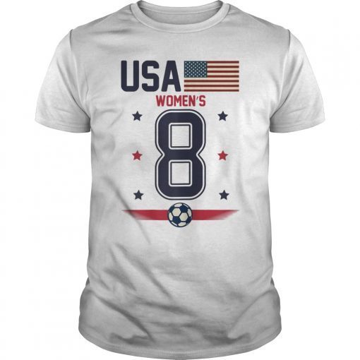 USA Womens Soccer Team player ,France 2019 Cup T-Shirt