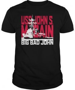 USS John S McCain Support our Vets TShirt