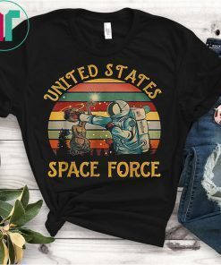 United States Space Force Punch Retro Vintage Sunset Shirts