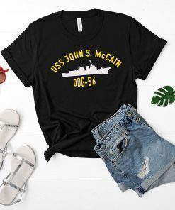Uss John McCain t shirt The Big Bad John ddg-56 Unisex shirt