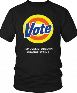 VOTE REMOVES STUBBORN ORANGE STAINS SHIRT