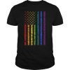 Vingate Rainbow American Flag LGBT USA for pride month 2019 T-Shirt