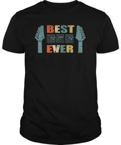 Vintage Dad Chords T-shirt Best Dad Ever Guitar Lover Gifts T-Shirt