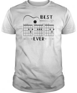 Vintage Guitar Chord Mean Dad Funny Dad Chord Unisex T-Shirt