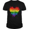 Vintage Love LGBT Gay Pride Rainbow Flag T Shirts