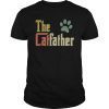 Vintage The Catfather Shirt Funny Cat Dad T-shirt Father Of Cats Tee Shirt