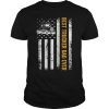 Vintage USA Best Trucker Dad Ever American Flag Fathers Day T-Shirt