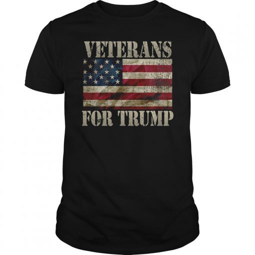Vintage Veterans For Trump 2020 T shirt