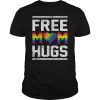 Vintage free mom hugs tshirt rainbow heart LGBT pride month T-Shirt
