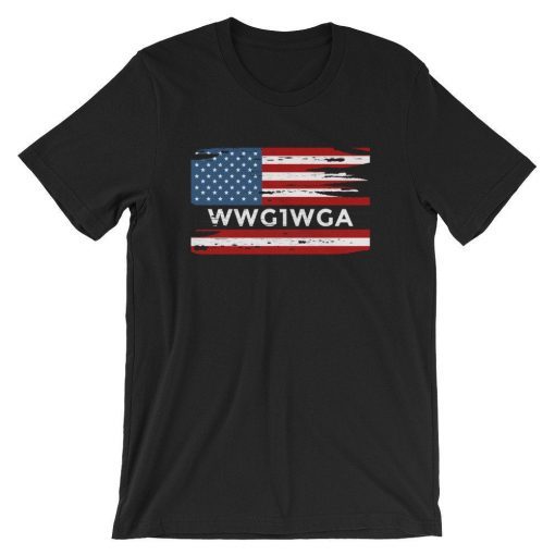 WWGOWGA T-Shrit, Where we go one we go all, Qanon Shirt, Q Anon Tee, Short-Sleeve, Unisex, Patriotic, USA, Funny Shirt