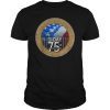 WWII D-Day 75th Anniversary T Shirt Patriotic Flag Tee