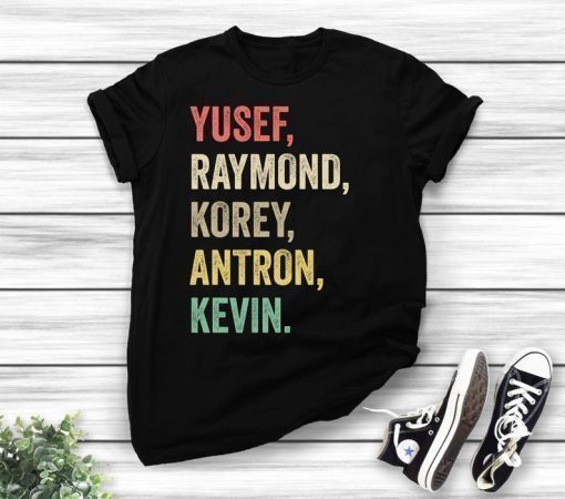 When They See Us Shirt, Yusef Raymond Korey Antron & Kevin Tshirt - Netflix T-shirt - korey wise Shirt - Central Park 5 Shirt Movie T-shirt