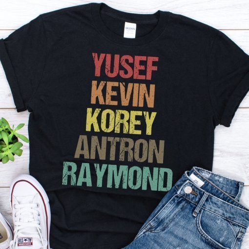 When They See Us Shirt, Yusef Raymond Korey Antron & Kevin Tshirt - korey wise Shirt - Central Park 5 Vintage Shirt T-shirt