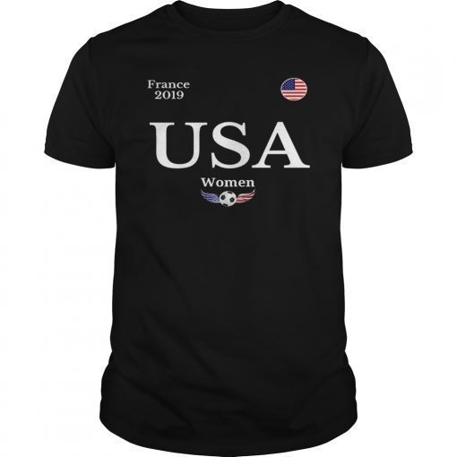 Women & Girl Soccer USA TShirt